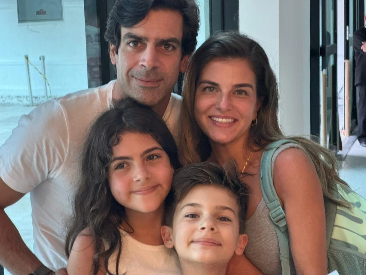 Gustavo Prado com Patricia, Eduardo e Letícia